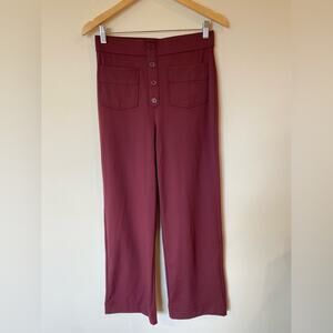 NWT Halara High Waisted Button Multi Pockets Straight Leg Stretch Pants Medium